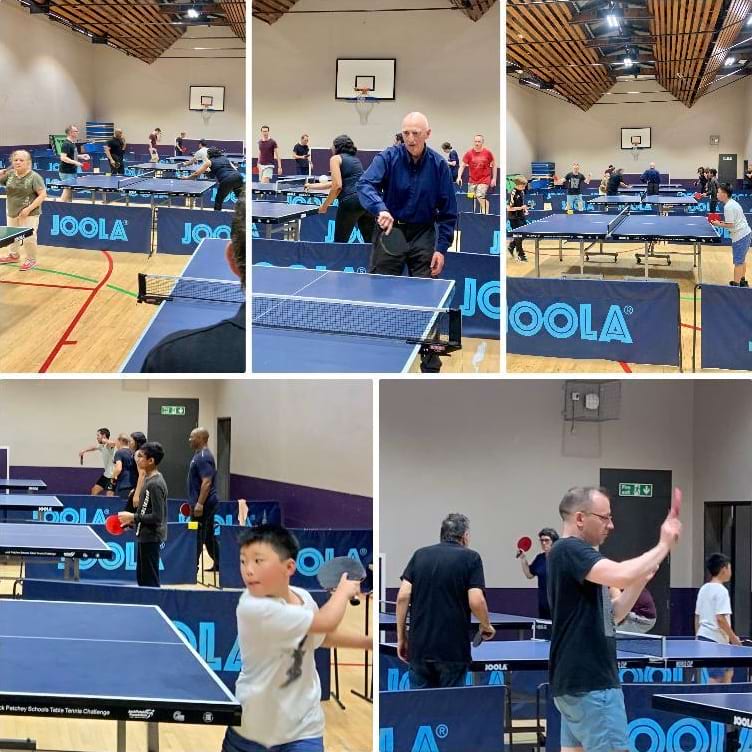 Members playing at Clissold Table Tennis Club